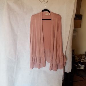 LOGO Mauve Cardigan, Size 3X